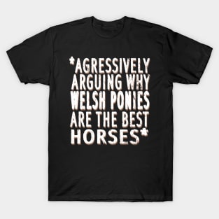 Welsh pony horse breed horse riding western saying T-Shirt